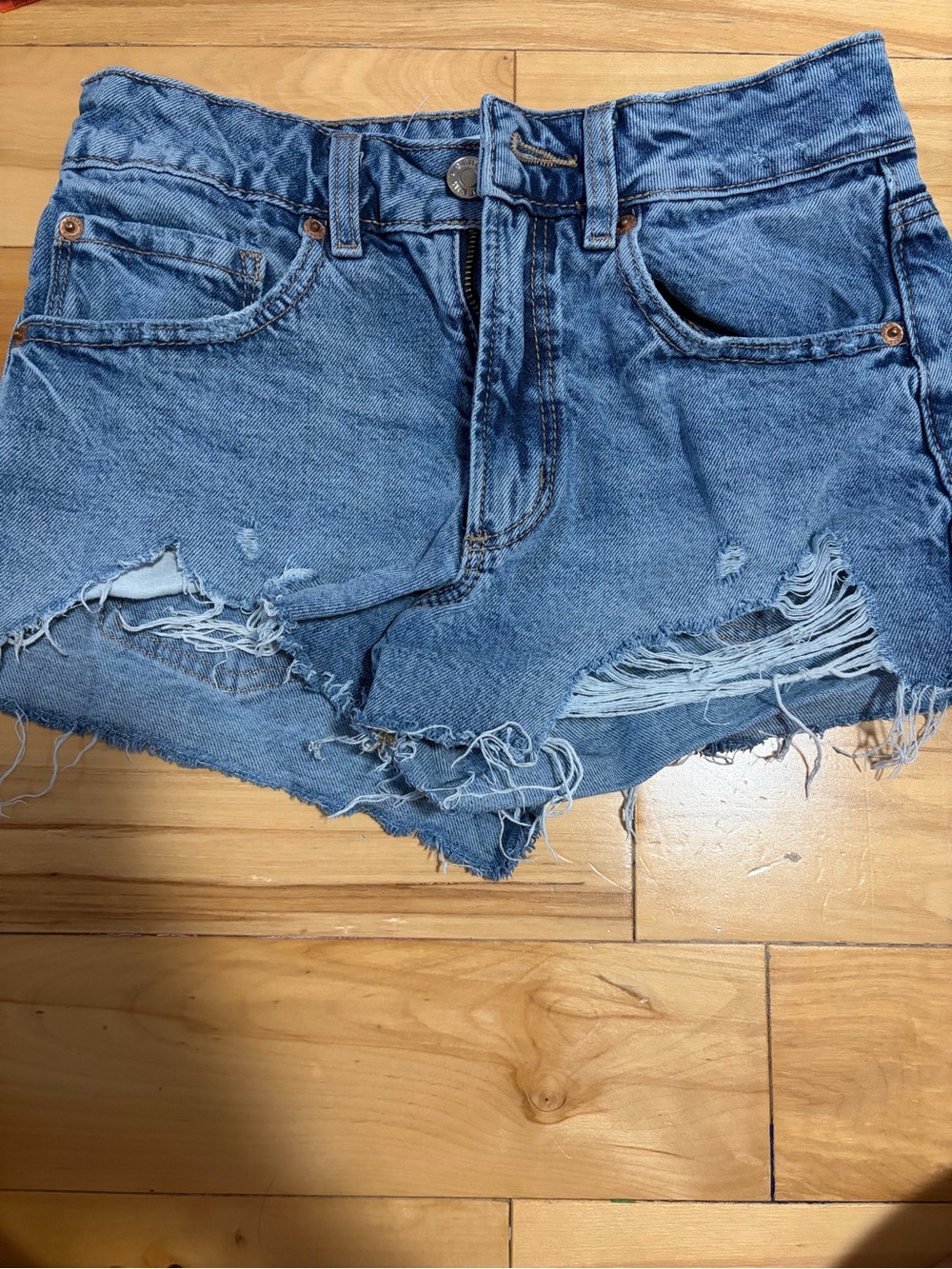 Denim Distressed High-Rise Women’s Shorts - Garage